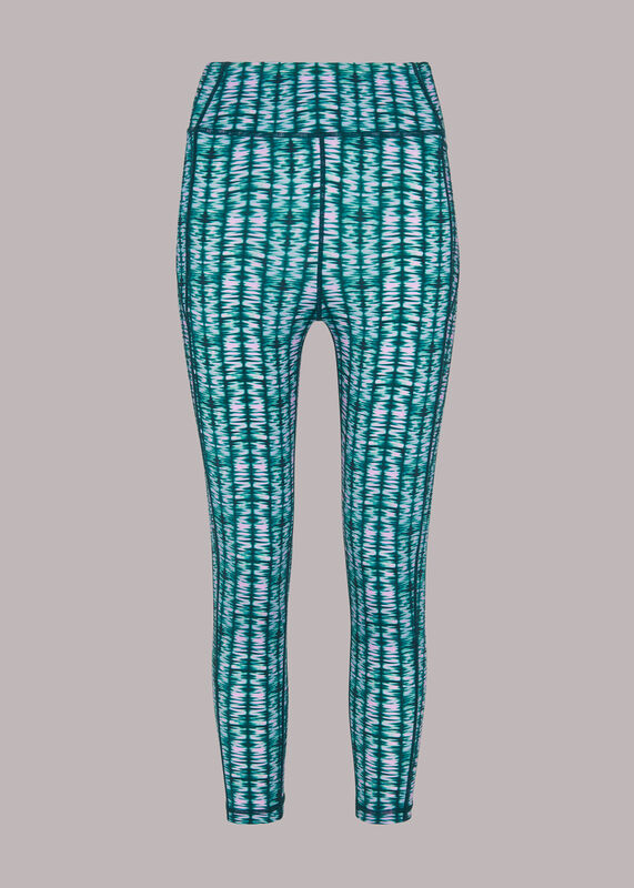 Abstract Wave Layered Legging